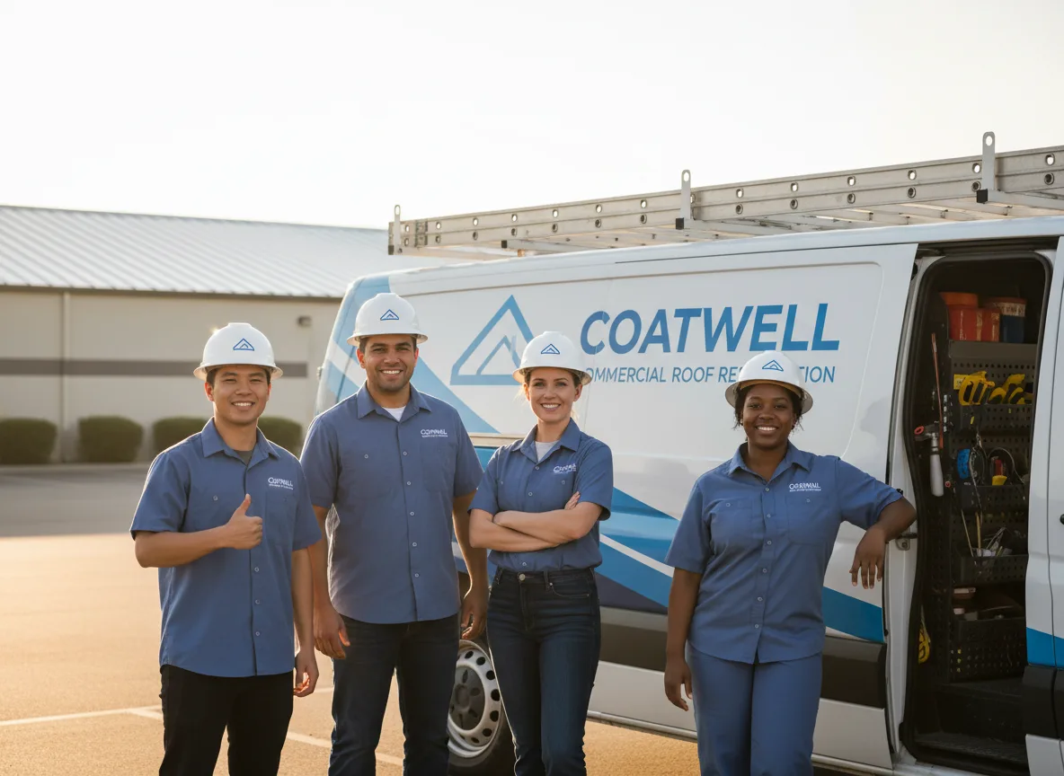 Commercial roof coating company in Harrah, WA